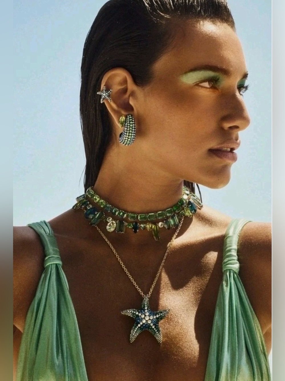 New! SOLDOUT SWAROVSKI Idyllia Starfish Pendant and Brooch